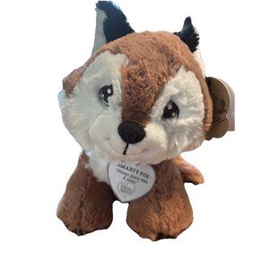 Precious Moments Aurora 8" Plush Smarty Fox Stuffed Animal‎ Sewn Eyes 2017 NWT